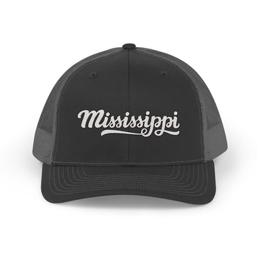 Mississippi Snapback Trucker Cap - Embroidered Mississippi Hat