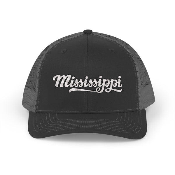 Mississippi Snapback Trucker Cap - Embroidered Mississippi Hat