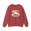 Utah Sweatshirt - Unisex Retro Ombre Utah Crewneck Sweatshirt