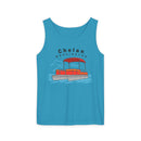 Chelan, Washington Tank Top Unisex - Pontoon Boat - Comfort Colors - 100% Cotton-4