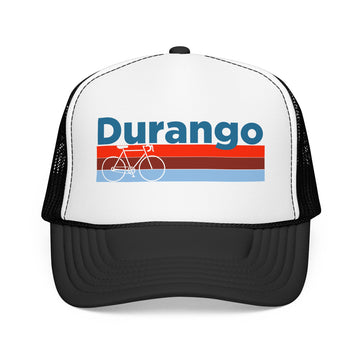 Buy black-white Durango, Colorado Trucker Hat - Foam Durango Bike Cap