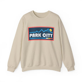 Park City, Utah Sweatshirt - Mountain Graphic Crewneck