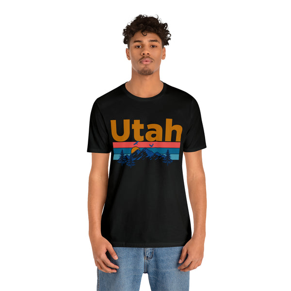 Utah T-Shirt - Mountain Sunset Unisex Utah Shirt