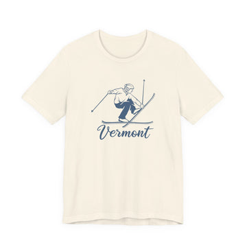 Vermont T Shirt - Vintage Ski Graphic Vermont Tee - 0