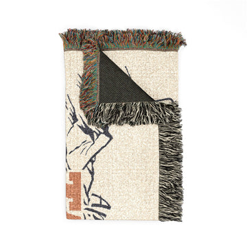 Taos, New Mexico Ski Town Throw Blanket | Mountain Woven Blanket - 0