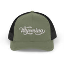 Wyoming Snapback Trucker Cap - Embroidered Wyoming Hat-5