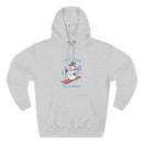 Premium Lake Tahoe, California Skiing Snowman Hoodie-2