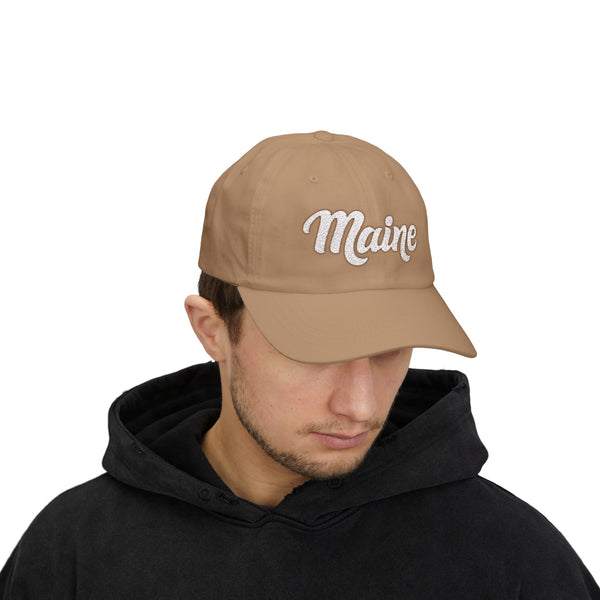 Maine Dad Hat - Embroidered Maine Classic Dad Cap