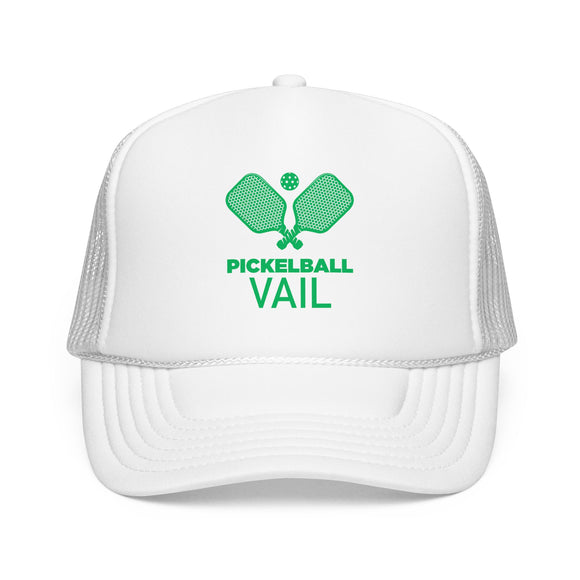Vail, Colorado Pickleball Trucker Hat - Foam Vail Cap