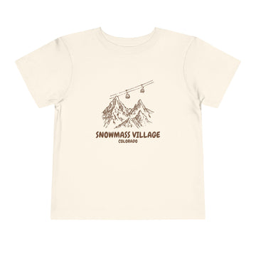 Snowmass Village, Colorado Toddler T-Shirt — Vintage Gondola Ski Mountain Tee