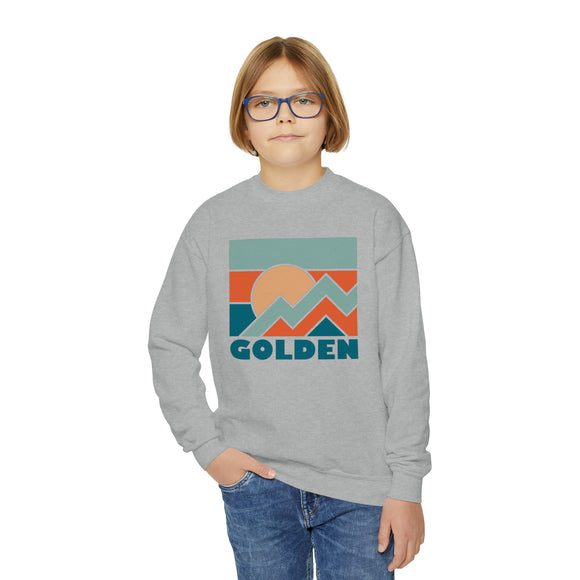 Golden, Colorado Youth Sweatshirt - Unisex Kid's Golden Crewneck Sweatshirt