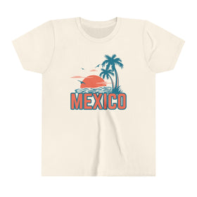 Mexico Youth Shirt - Retro Palm Tree Mexico Kid's T-Shirt