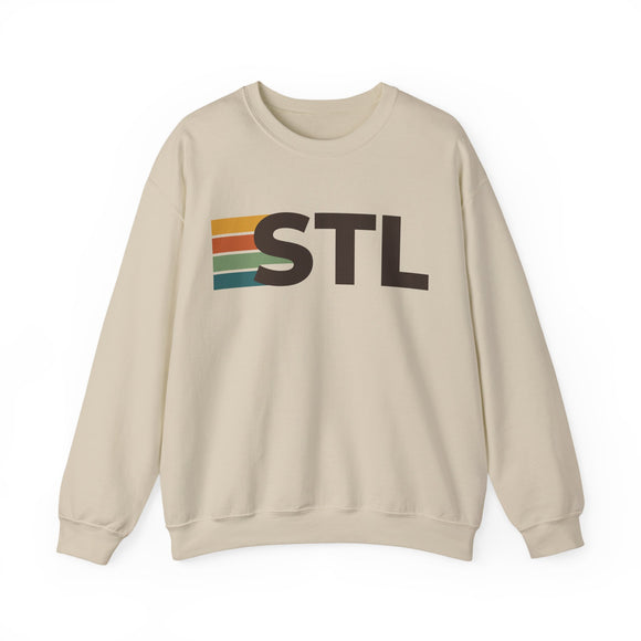 St. Louis, Missouri STL Retro Stripe Sweatshirt