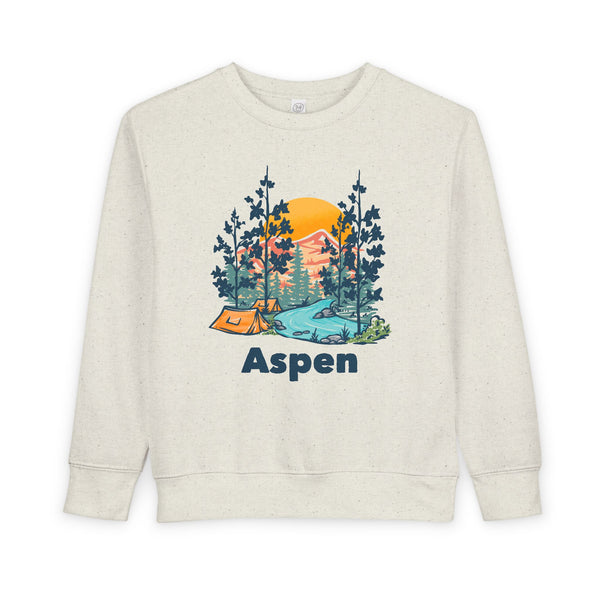 Aspen, Colorado Toddler Sweatshirt - Aspen Toddler Crewneck Sweatshirt