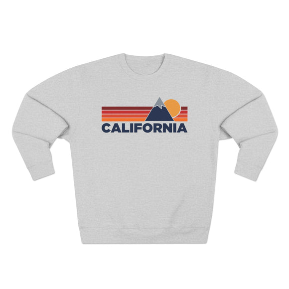 Premium California Mountain Lines Graphic Sweatshirt
