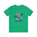 Lake Tahoe, California T-Shirt - Skeleton Skier Unisex Lake Tahoe Shirt-4