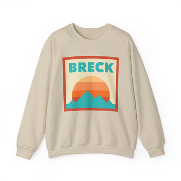 Buy sand Retro Breckenridge, Colorado Sweatshirt, Mountain Sun Design, Unisex Crewneck, Gift for Outdoorsy Friends, Vintage Jumper
