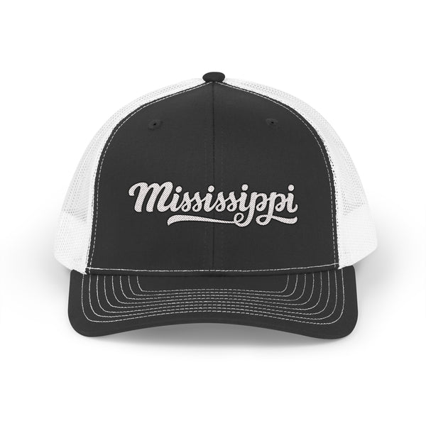 Mississippi Snapback Trucker Cap - Embroidered Mississippi Hat