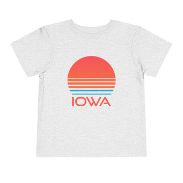 Buy athletic-heather Iowa Toddler T-Shirt - Retro 80s Unisex Toddler Iowa Shirt