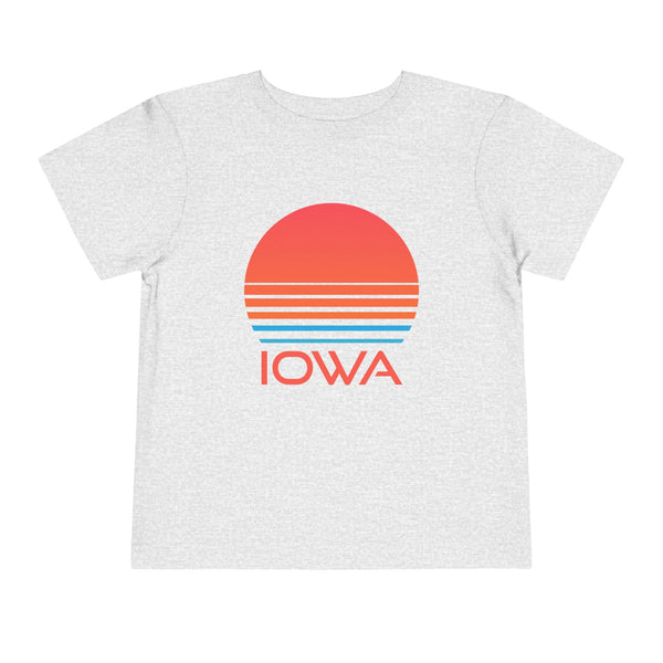 Iowa Toddler T-Shirt - Retro 80s Unisex Toddler Iowa Shirt