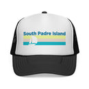 South Padre Island, Texas Retro Sailboat Trucker Hat-1