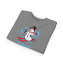 Vermont Toddler Sweatshirt - Skiing Snowman Vermont Toddler Crewneck Sweatshirt-10