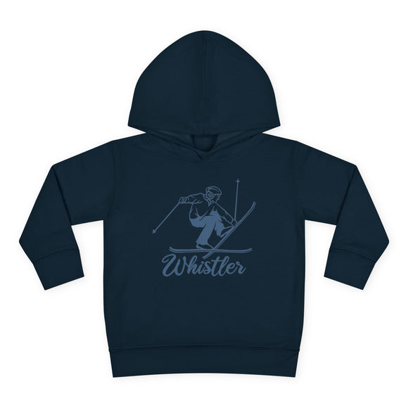 Whistler, Canada Toddler Hoodie - Unisex Whistler Vintage Skiing Sweatshirt