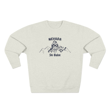 Premium Nevada Ski Babe Sweatshirt