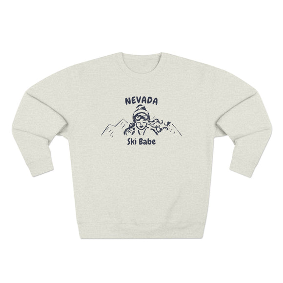 Premium Nevada Ski Babe Sweatshirt