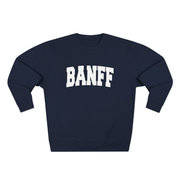 Buy navy Premium Banff, Canada Retro Graphic Sweatshirt