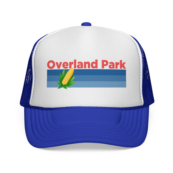 Overland Park, Kansas Retro Corn and Farm Trucker Hat