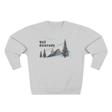 Premium Vail, Colorado Sweatshirt Unisex Crewneck, Premium Sweatshirt, Crewneck Jumper, Ski Resort Apparel - 0