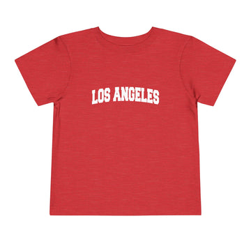 Buy heather-red Los Angeles, California Toddler Graphic Tee - Kids Los Angeles Vacation T-Shirt