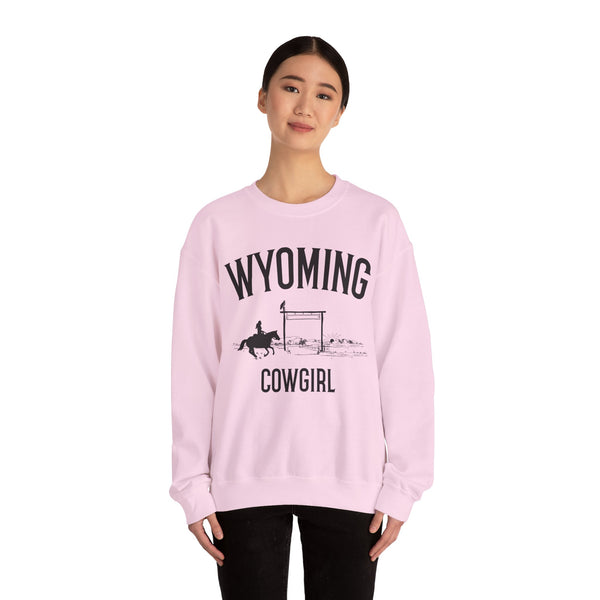 Wyoming Sweatshirt - Wyoming Cowgirl Graphic Crewneck