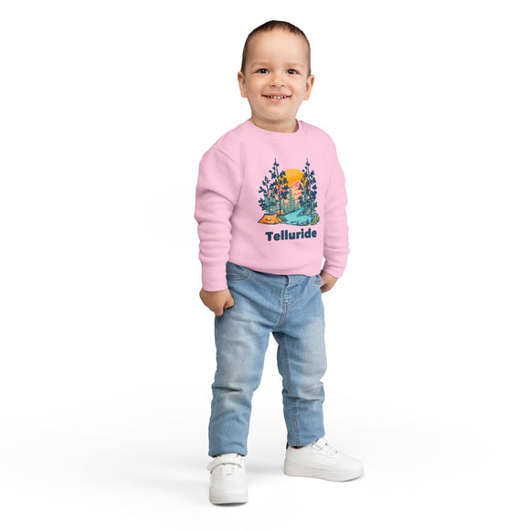 Telluride, Colorado Toddler Sweatshirt - Telluride Toddler Crewneck Sweatshirt