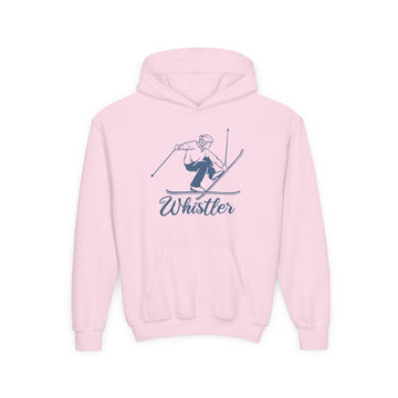 Buy light-pink Whistler, Canada Youth Hoodie - Snow Ski Kids Whistler Hooded Sweatshirt