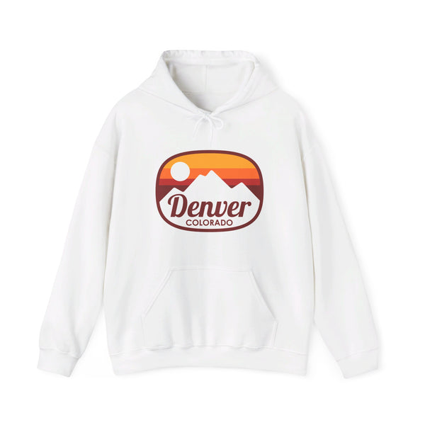 Denver, Colorado Hoodie - Retro Ombre Unisex Denver Hoodie Sweatshirt