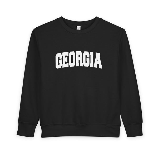 Georgia Toddler Sweatshirt - Georgia Toddler Crewneck Sweatshirt