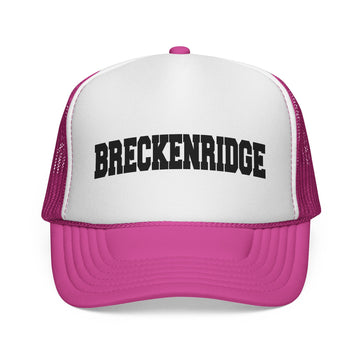 Buy pink Breckenridge, Colorado Collegiate Style Trucker Hat