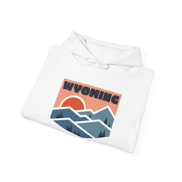 Wyoming Hoodie - Mountain Unisex Wyoming Hoodie Graphic Sweatshirt