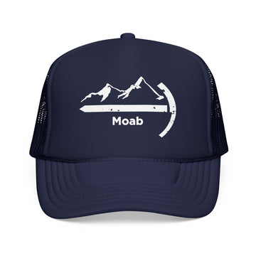 Buy dark-navy Moab, Utah Trucker Hat - Foam Boulder Cap