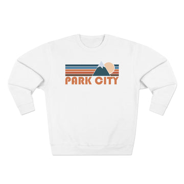 Buy white Premium Park City, Utah Retro Mountain Graphic Sweatshirt