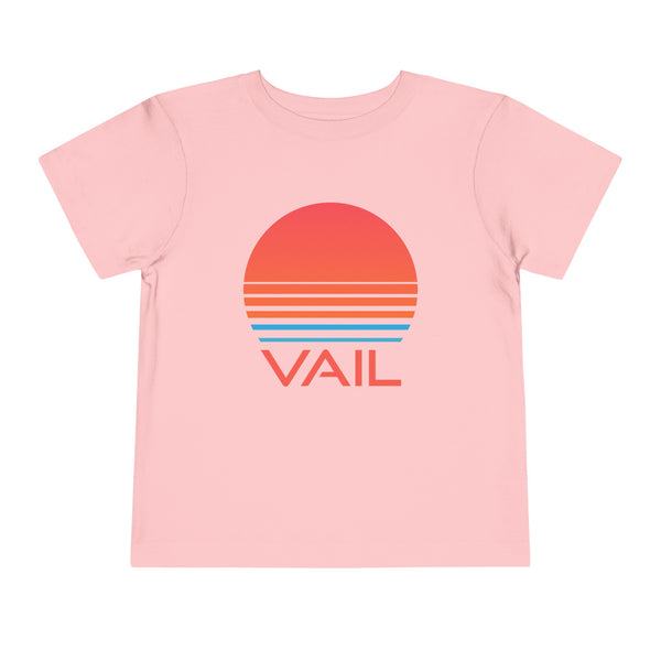 Vail, Colorado Toddler T-Shirt - Retro 80s Toddler Vail Shirt