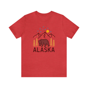 Buy heather-red Alaska T-Shirt - Retro Unisex Alaska Shirt