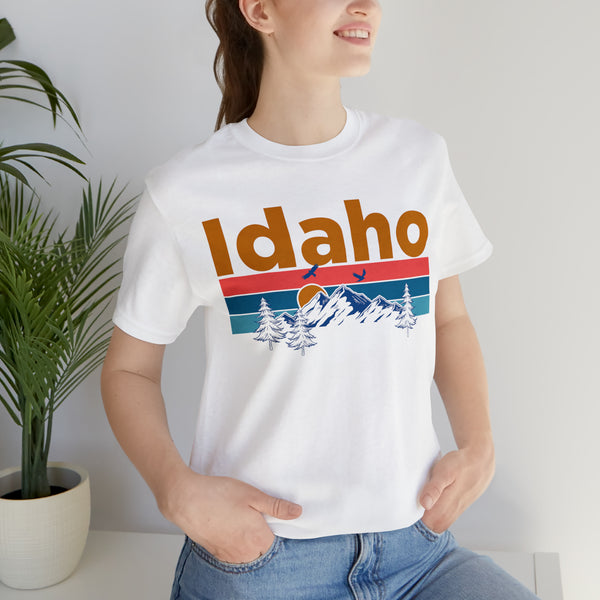 Idaho T-Shirt - Mountain Sunset Unisex Idaho Shirt