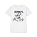 Minnesota Yeti Snowboard Youth Tee - Kids Skiing Shirt-2