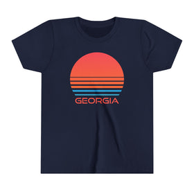 Georgia Youth Shirt - Retro 80s Georgia Kid's T-Shirt