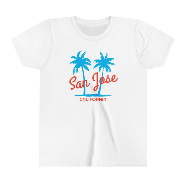 San Jose, California Youth Shirt - Retro Palm Tree San Jose Kid's T-Shirt