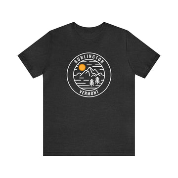 Buy dark-grey-heather Burlington, Vermont T-Shirt - Unisex Burlington Shirt