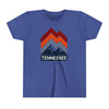 Tennessee Youth Shirt - Retro Mountain Tennessee Kid's T-Shirt